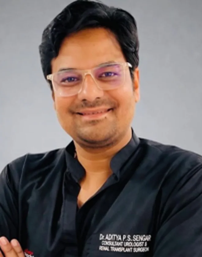 Dr. Aditya Sengar, urologist and kidney transplant surgeon in Lucknow